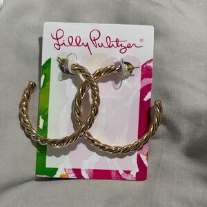 Lilly Pulitzer Tropical Twist Hoop Earrings